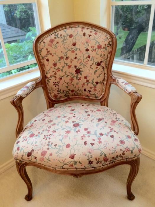 1910 to 1920's Era French Sitting Chair. From an Estate in Rochester, New York