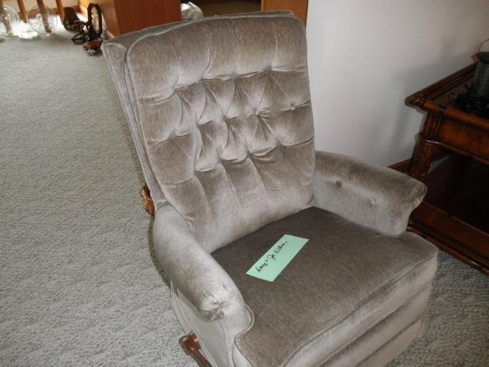 occassional chair, recliner  one of a pair