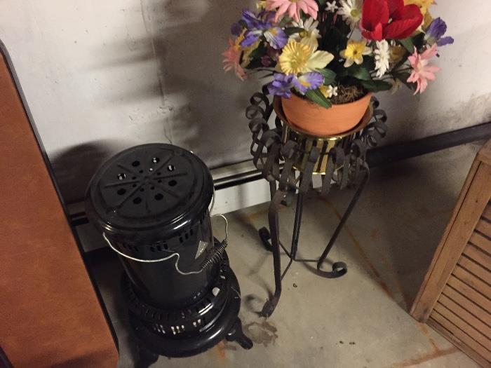 Kerosene heater and plant stand