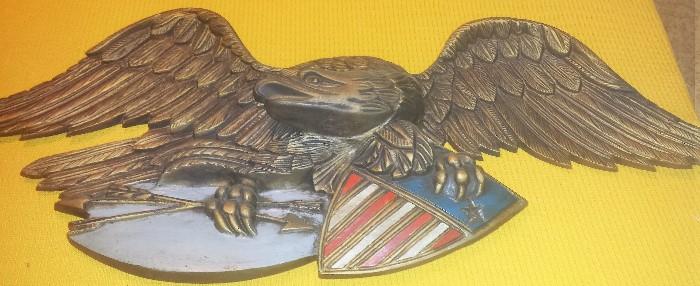Huge American Eagle by Virginia Metalcrafters. Very rare piece signed VM and 34-24. 