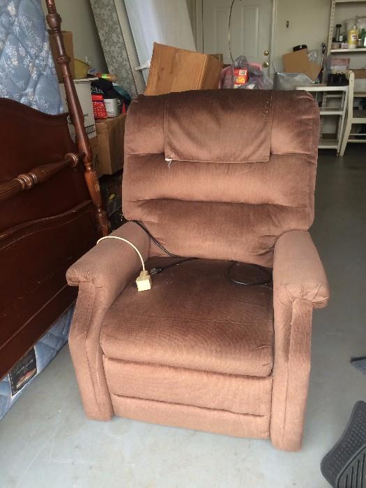 #36 brown lift chair $350 —
