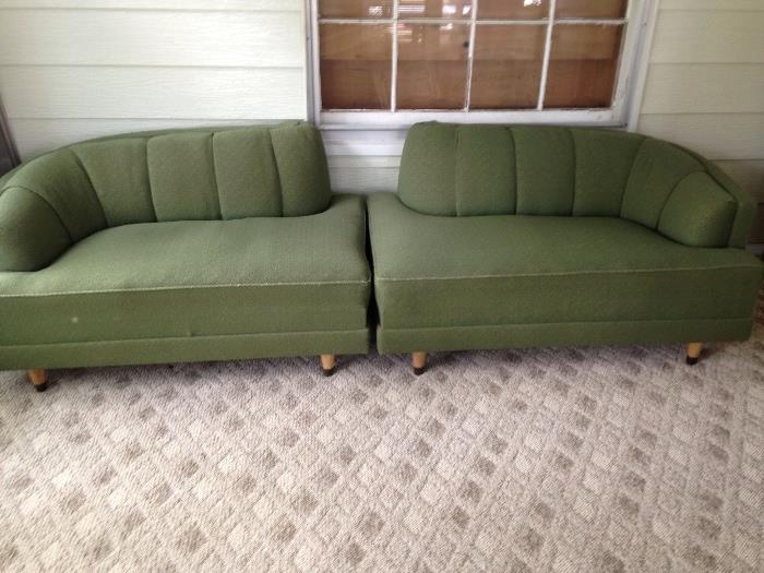 1950's Sectional.  Original fabric.  Excellent condition