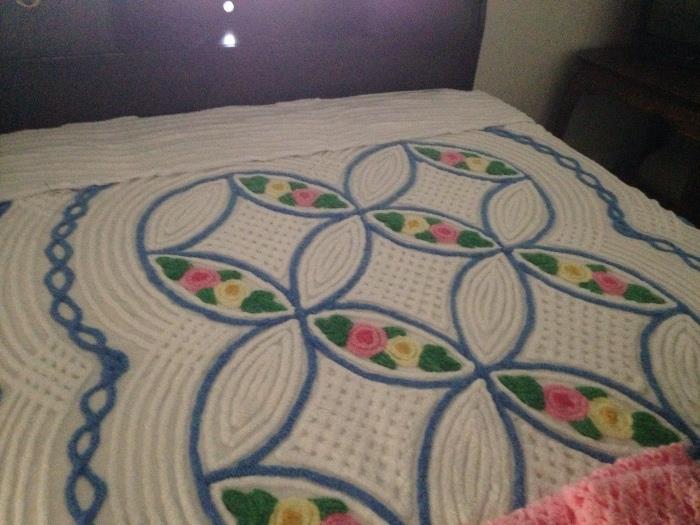 Chaneille Bedspread - some damage