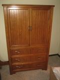 38" wide x 64" tall x 18" deep: DRESSER/MIRROR/CHEST OF DRAWERS: $425