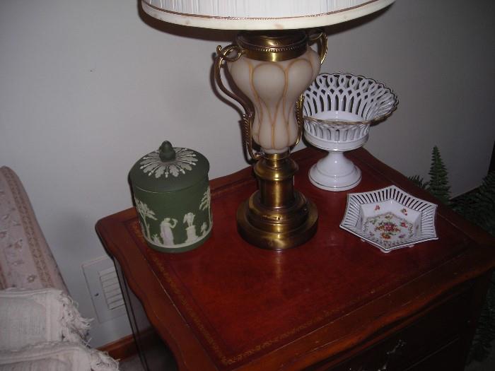 wedgewood, there are a pair of  the lamps