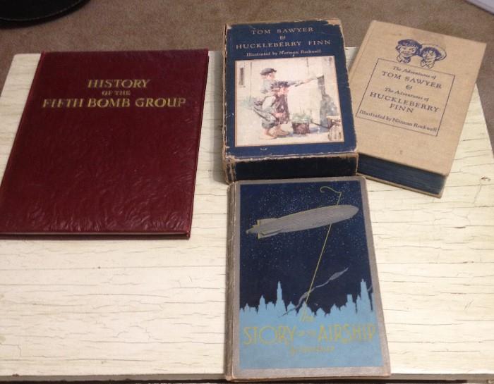 Military squadron and base history & year books, Vintage children's books, Vintage story of the airship book