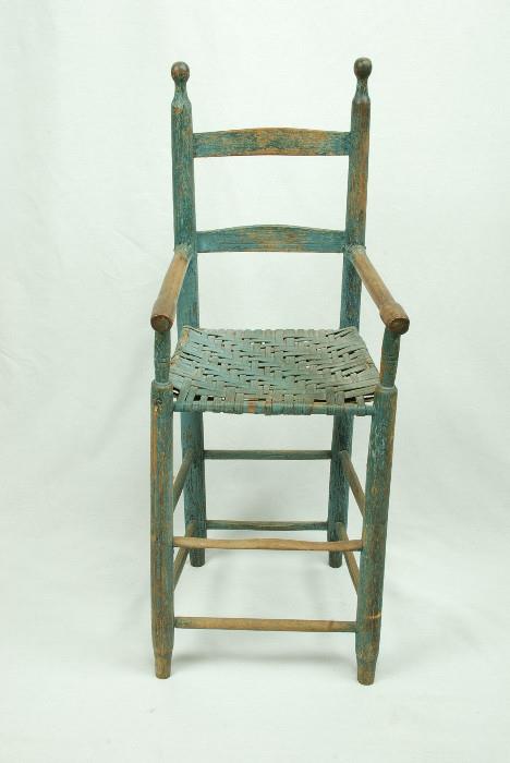 Child's high chair from 1850's