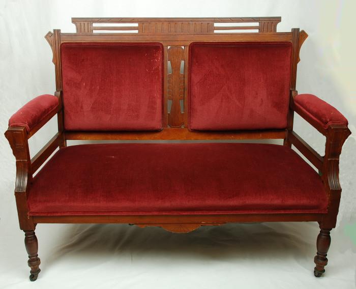 Eastlake Love Seat - This is a handmade and not machine made one