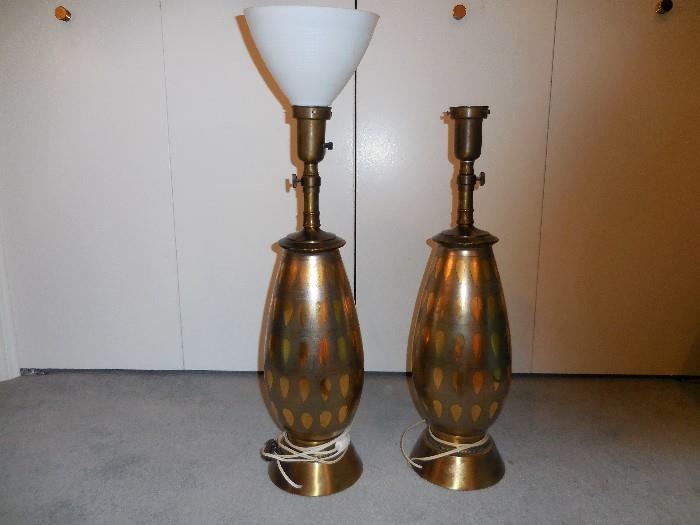 Mid-century lamps.  Custom made in 1952.