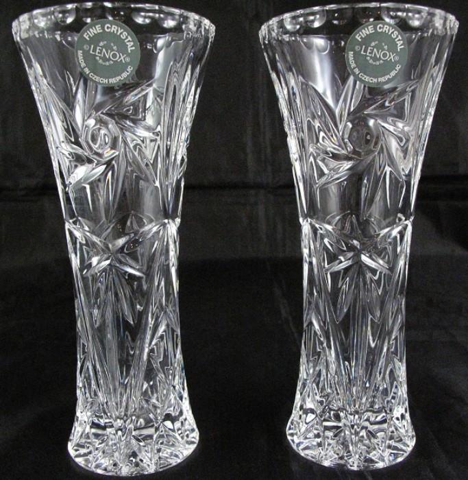 Lenox Lead Crystal 6" Vases(2 ea)