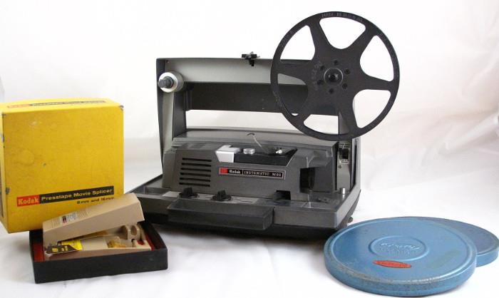 Kodak Presstape Movie Splicer for 8mm & 16mm - Kodak Instamatic M96 Movie Projector 