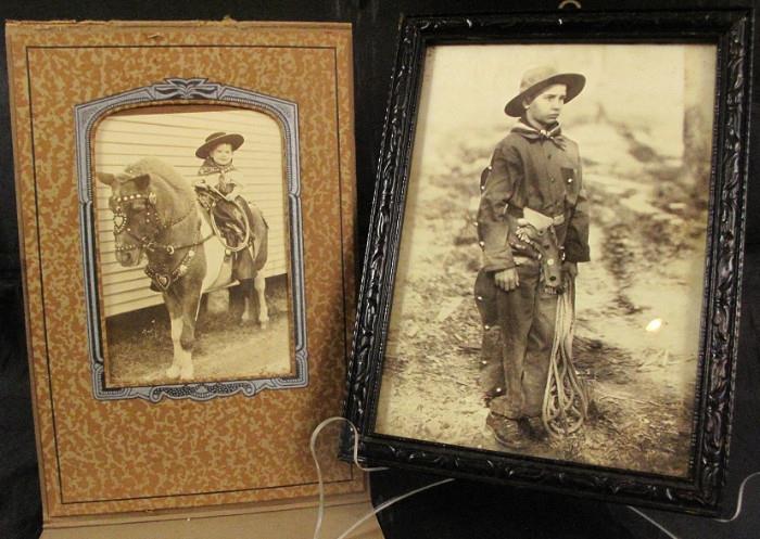 Vintage Photographs of young boys in Cowboy Costume