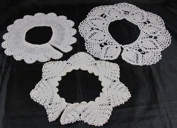 Antique Hand Crochet Collars