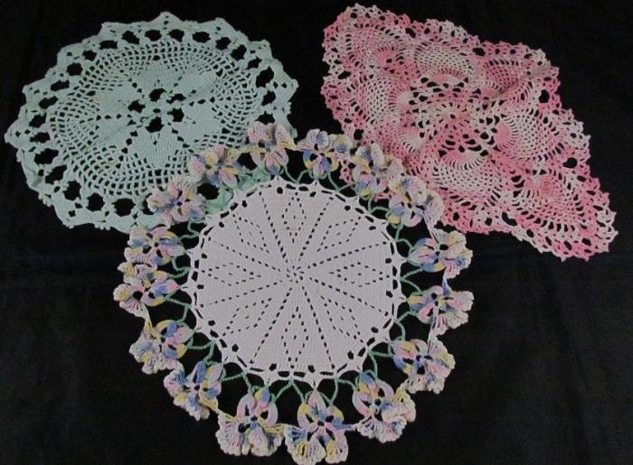 Vintage Hand Crochet Doilies