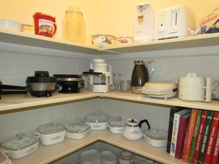 Pantry View: Small Appliances & Corn Flower Corning