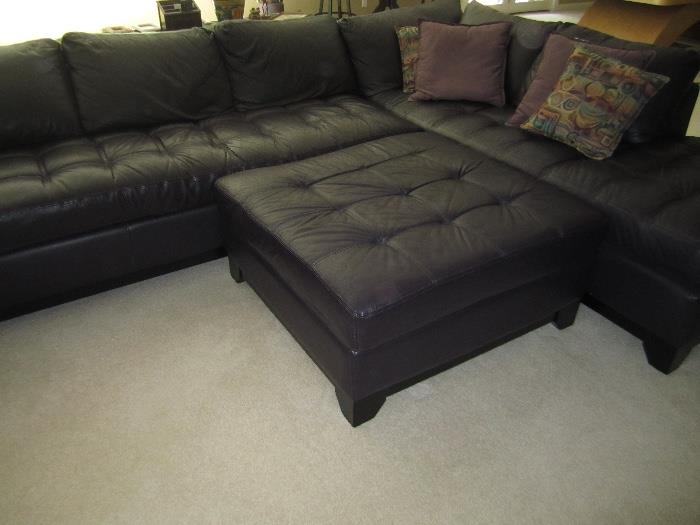 Leather sectional about 8 years old