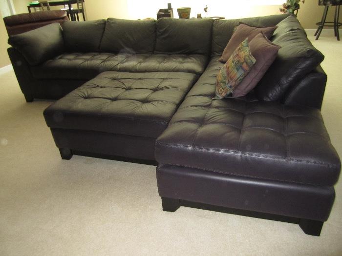 2nd view of the sectional with hassock