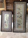 Embroidered asian art.