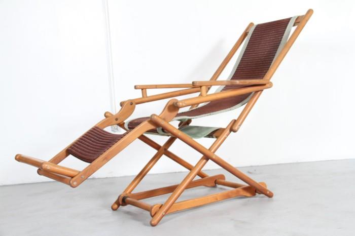 Vintage teak folding chair