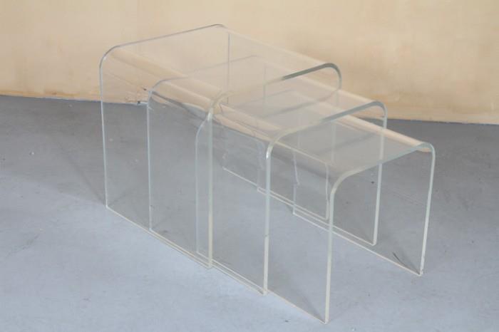 Lucite nesting tables