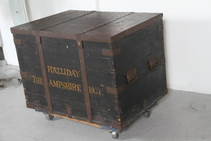 1800s English Army trunk