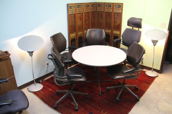 Herman Miller table and high end chairs