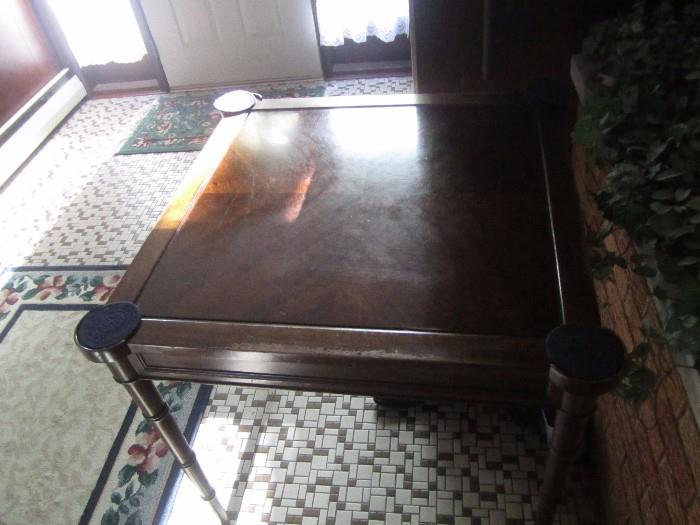 nice game table/ with checkerboard on back
