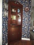 cute vintage corner cabinet
