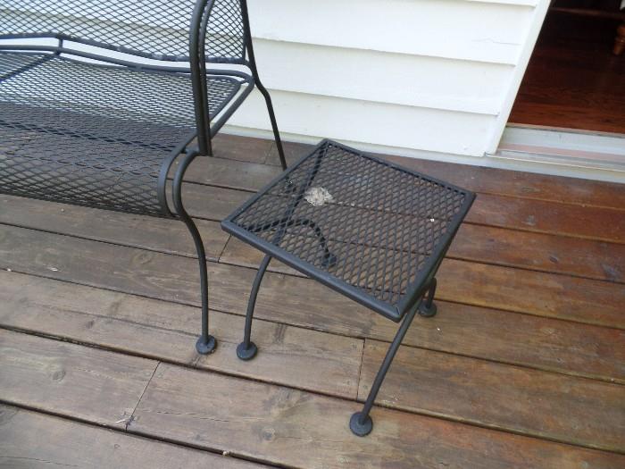 wrought iron small side table