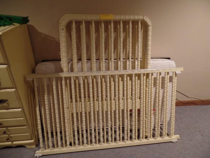 Child's  yellow crib