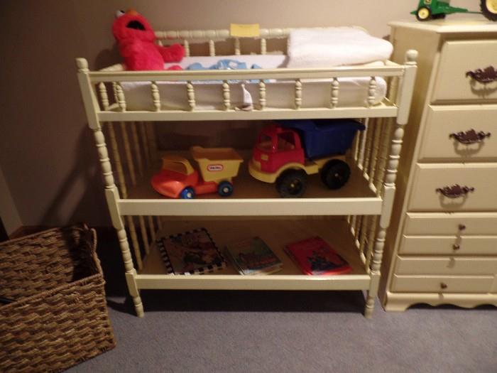 Yellow Changing table