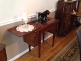 Antique Singer Sewing Machine~ Electric and does work well.