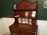 Antique Matching hutch for the drop leaf table.
