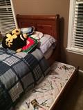 Twin bed with trundle.