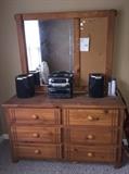 Dresser to the twin bunk bed suit. Shows moderate wear.