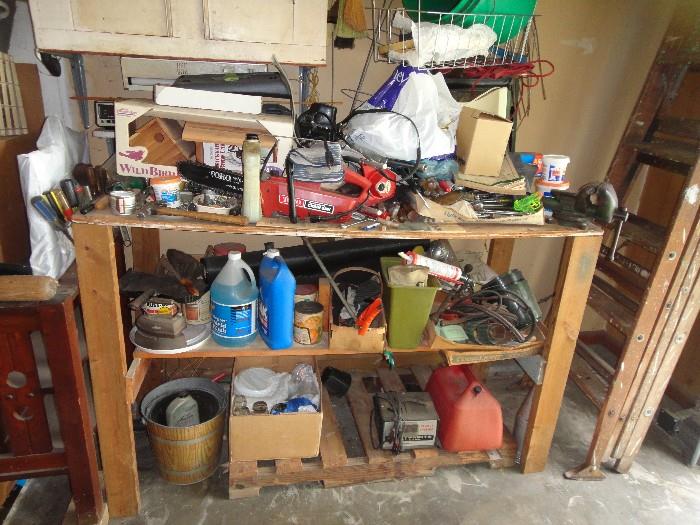 tools in garage