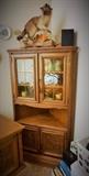 Carved corner cabinet...matches the desk