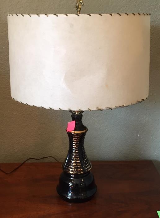 MId-century ceramic lamp.