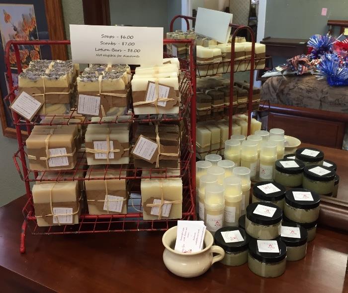 Handmade soaps and lotions now at Transitions!