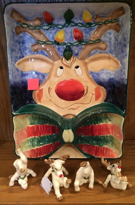 Reindeer run amok! Christmas in July!