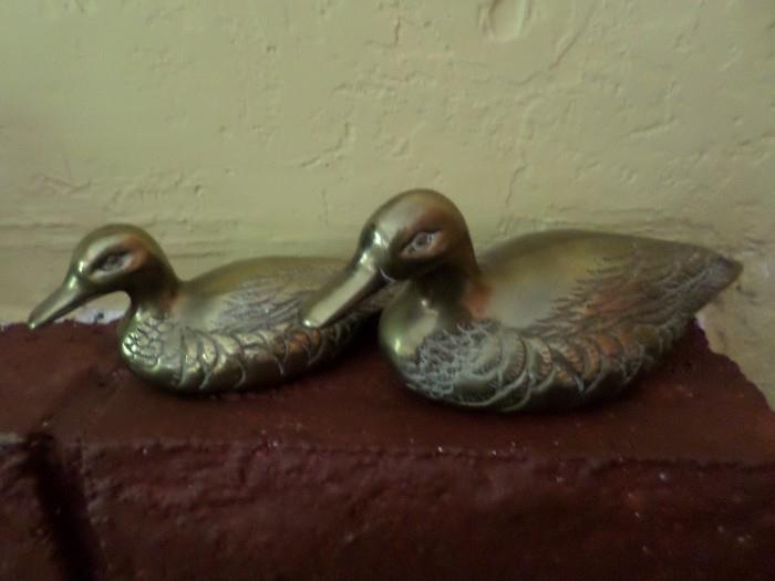Pr. Brass ducks