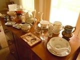 Just some of the dishes and vases