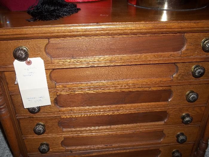 Vintage J&P Coats Spool Cabinet Drawers