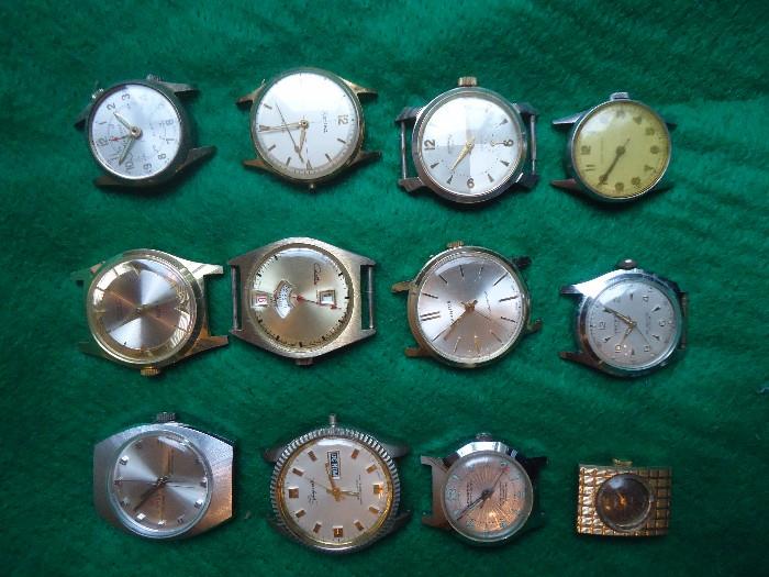 Lot of Men's Watches including Newbrook, Girard Perregaux, Nastrix, Zentra, Tenor airline, Diantus, Schiapardalli, Comet, Continental and others