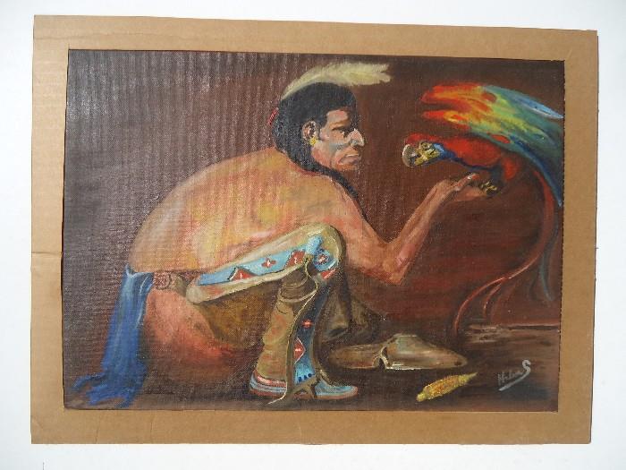 Vintage Native American Painting