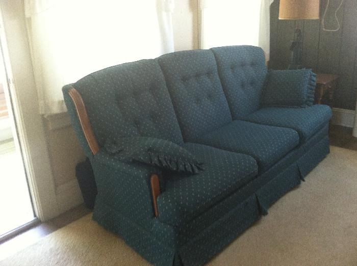 Very American country-style sofa.