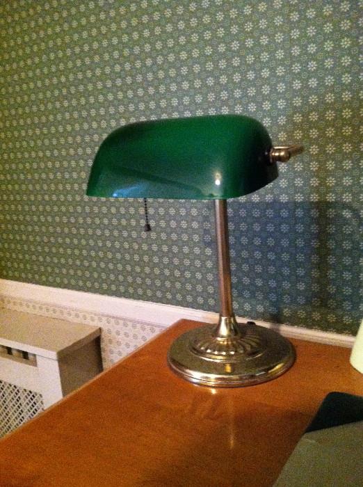 Classic banker's desk lamp.