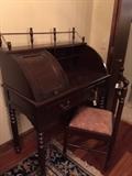 Beautiful old antique desk and chair.  Both are unique.  They will be sold separately.