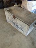 Old galvanized box.