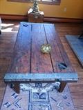 Antique ship's hatch top coffee table $275.00